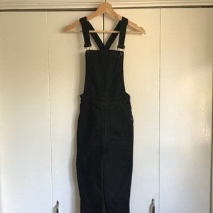 Madewell Black Denim Overalls